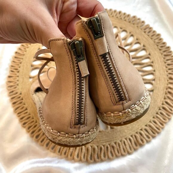 Eileen Fisher Lee Suede Espadrille Flat in Pink Size 9.5 - Picture 8 of 10